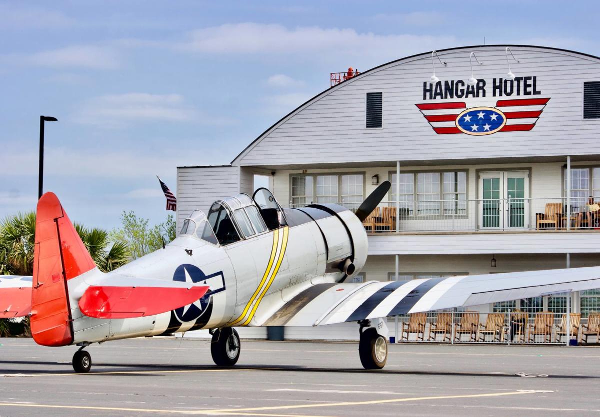 Located at the Hangar Hotel in Fredericksburg Section Image